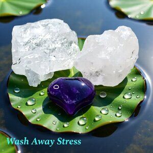 Amethyst Heart + Quartz Collection #4 - Tranquility, Focus & Stress Relief